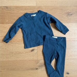 Les Gamins Ribbed Long Sleeve Shirt and Pants Set